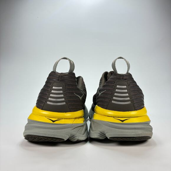 Hoka One One Bondi 6 Gray Yellow Running Shoes 1019269 BOPV Men’s Size 11.5 - Picture 5 of 10